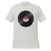 Vinyl Junkie Forever - Burgundy Label - Unisex t-shirt - Image 8