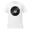 Vinyl Junkie Forever - Burgundy Label - Unisex t-shirt - Image 10