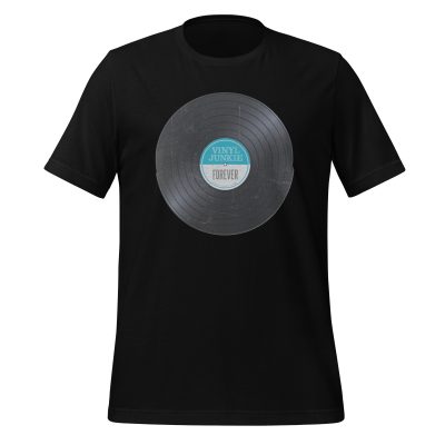Vinyl Junkie Forever - Aqua Label - Unisex t-shirt - Image 5