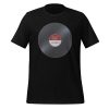 Play Vinyl, Live Forever – Burgundy Label – Unisex T-Shirt - Image 6