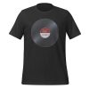 Play Vinyl, Live Forever – Burgundy Label – Unisex T-Shirt - Image 7