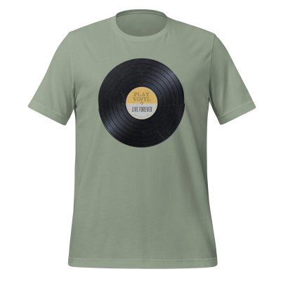 Play Vinyl, Live Forever - Yellow Label - Unisex T Shirt - Image 6