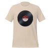 Play Vinyl, Live Forever – Burgundy Label – Unisex T-Shirt - Image 9
