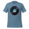 Play Vinyl, Live Forever - Aqua Label - Unisex T-Shirt - Image 7