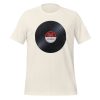 Play Vinyl, Live Forever – Burgundy Label – Unisex T-Shirt - Image 10