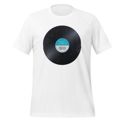 Vinyl Junkie Forever - Aqua Label - Unisex t-shirt - Image 10