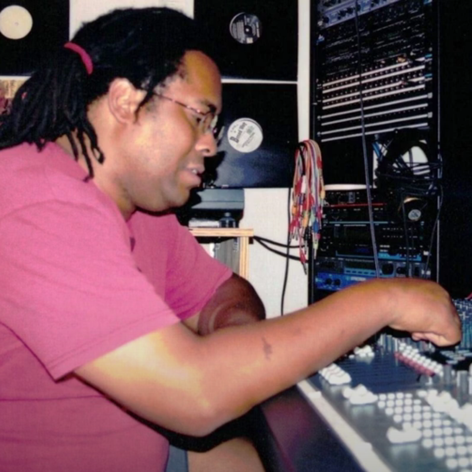 David Moore aka Piratebrain in the studio