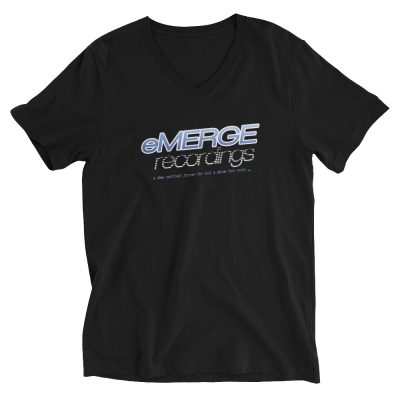 Emerge Recordings Logo - Unisex Short Sleeve V-Neck T-Shirt
