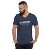 Emerge Recordings Logo - Unisex Short Sleeve V-Neck T-Shirt - Image 3